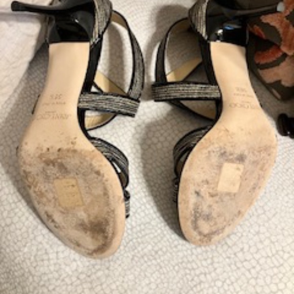 Jimmy Choo London "Louise" Cross Strap Sandal (Women's size 8M) - Picture 7 of 9